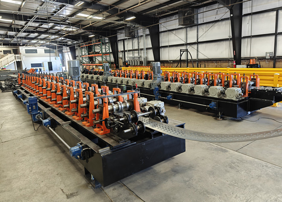 Storage Rack C-shape Upright Column 3" and 4" Welded Type Rack Column Roll Forming Machine