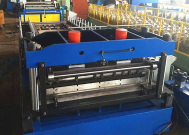 Metal Rack Roll Forming Machine , Automatic Width Adjust Shelf Panel Roll Former