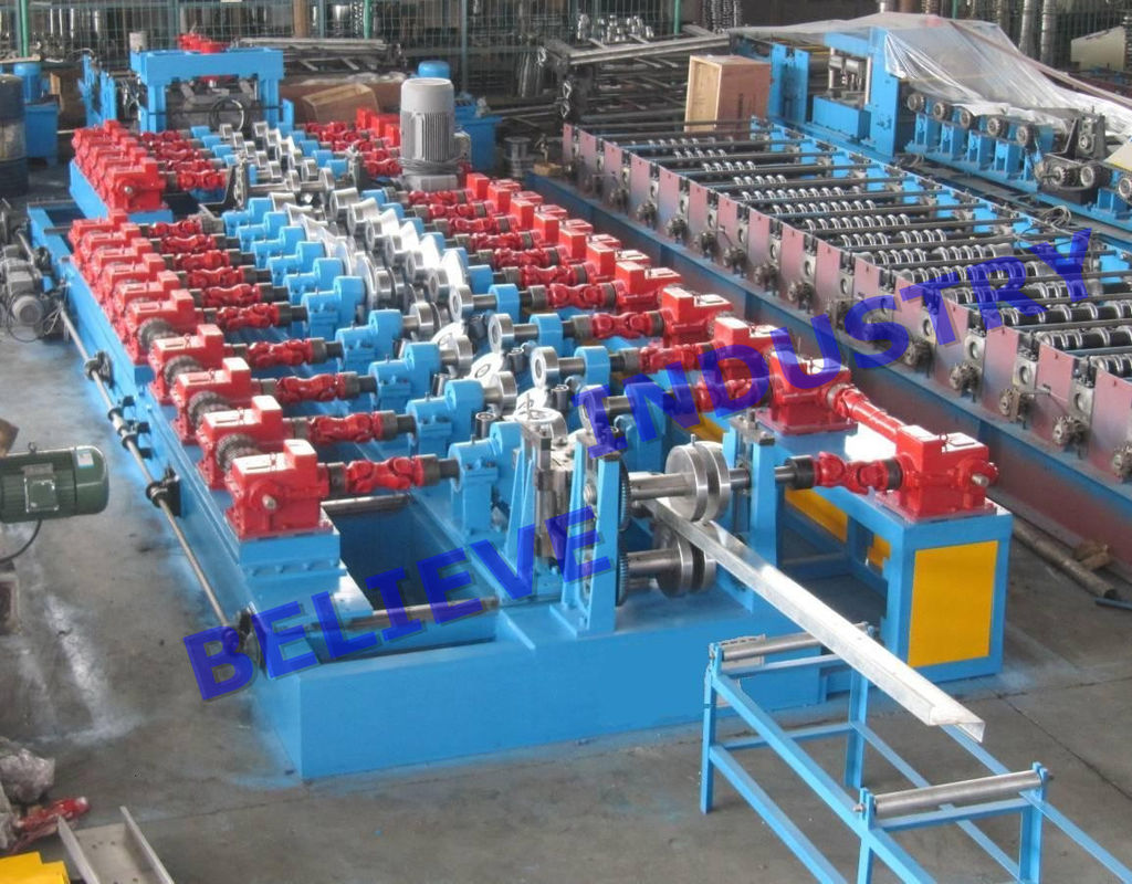 C Z Purlin Interchangeable Custom Roll Forming Machine Gear Box Driven Type
